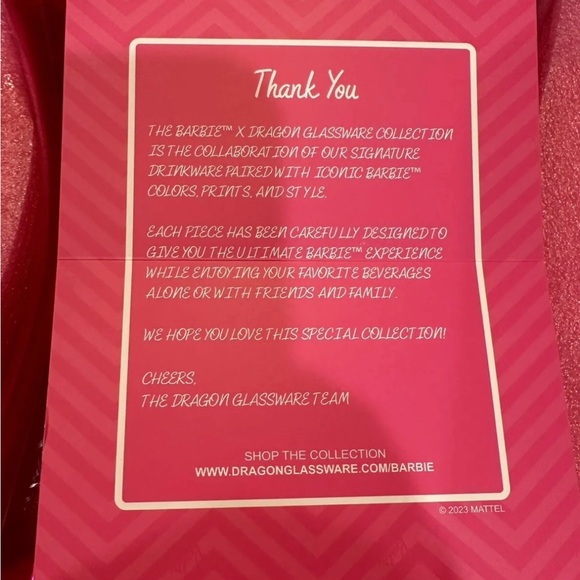 Authentic Barbie cocktail glasses wedding anniversary gift Many sets - Picture 2 of 8